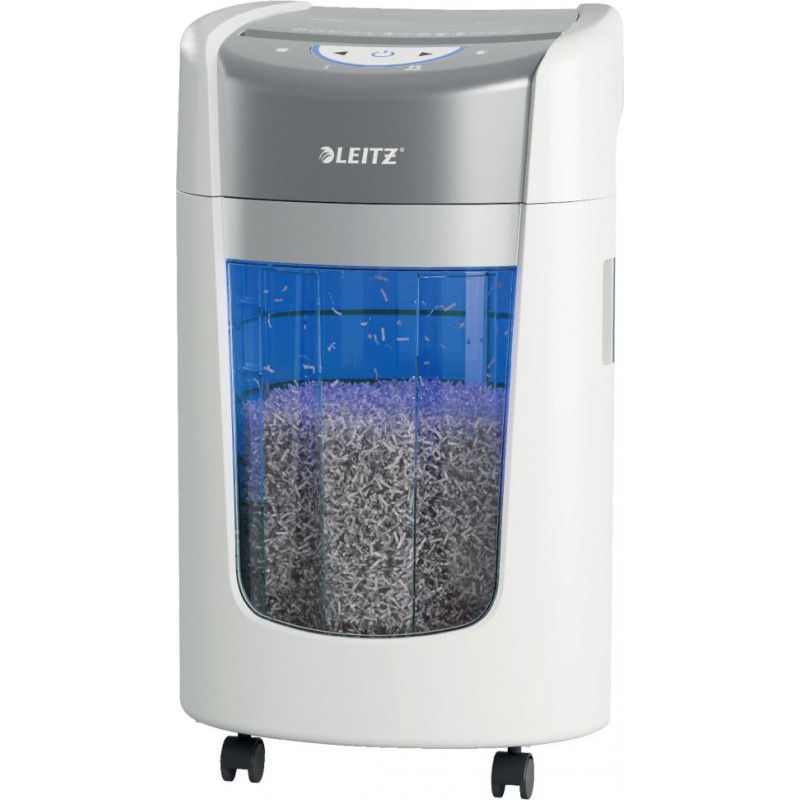 Papīra smalcinātājs Leitz IQ OptiMax Home Office 225, P5, 15L, balts