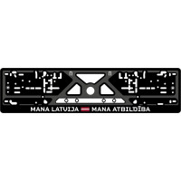 Auto numura turētājs, melns, Mana Latvija - Mana Atbildība