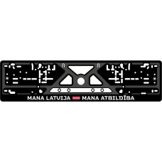 Auto numura turētājs, melns, Mana Latvija - Mana Atbildība