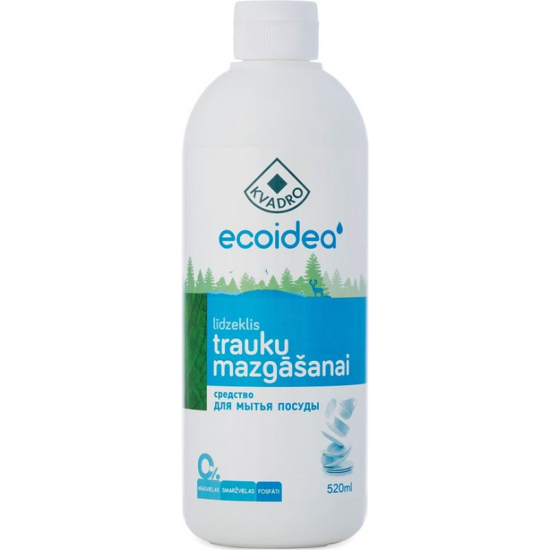 Trauku mazgāšanas līdzeklis KVADRO Ecoidea, 520ml
