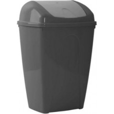 Atkritumu tvertne NORD CLEAN, ar šūpojošu vāku, 25 L, pelēka