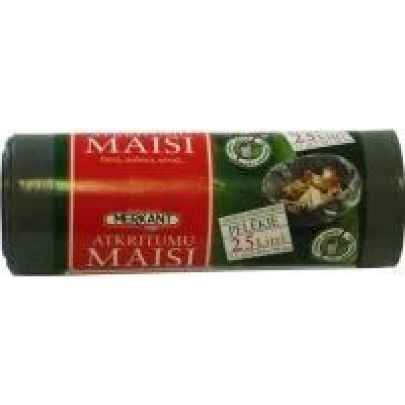 Atkritumu maisi 25l pelēki, 45x58cm, LDPE 30mk 0,25kg 15 gab. Merkant ( Gab. x 10 )
