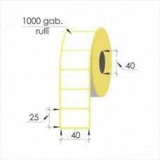 Termo uzlīmes 40x25mm 1000uzl/rul.