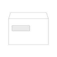 Aploksnes E5 156x220mm,  ar logu 90x30mm,  10 gab.