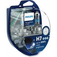 Philips Auto spuldzes PHILIPS H7 55W Racing Vision +200%, 2gab.