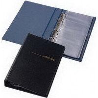 Vizītkaršu bloknots Pantaplast, 200 vizītkartēm, melns