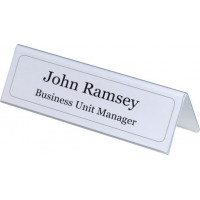 Galda personas karte Durable caurspīdīga, 61/122x210 mm