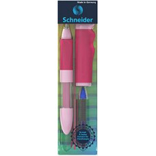 Tintes pildspalva SCHNEIDER Base Senso, L rozā korpuss, zila tinte
