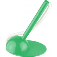 Lodišu pildspalva ICO T-PEN antibakteriāla, ar apdruku un statīvu, 0.8 mm, balta vai zaļa