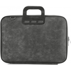 Soma portatīvajam datoram BOMBATA Denim, melnā krāsā