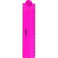 Lineāls LINEX Folden 15/30 cm, rozā