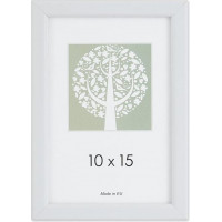 Foto rāmis, plastmasas, A5, 15 x 21 cm, baltā krāsā