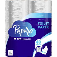 Papero Tualetes papīrs PAPERO, 3 slāņi, 12.76 m, 116 loksnes, 40 ruļļi