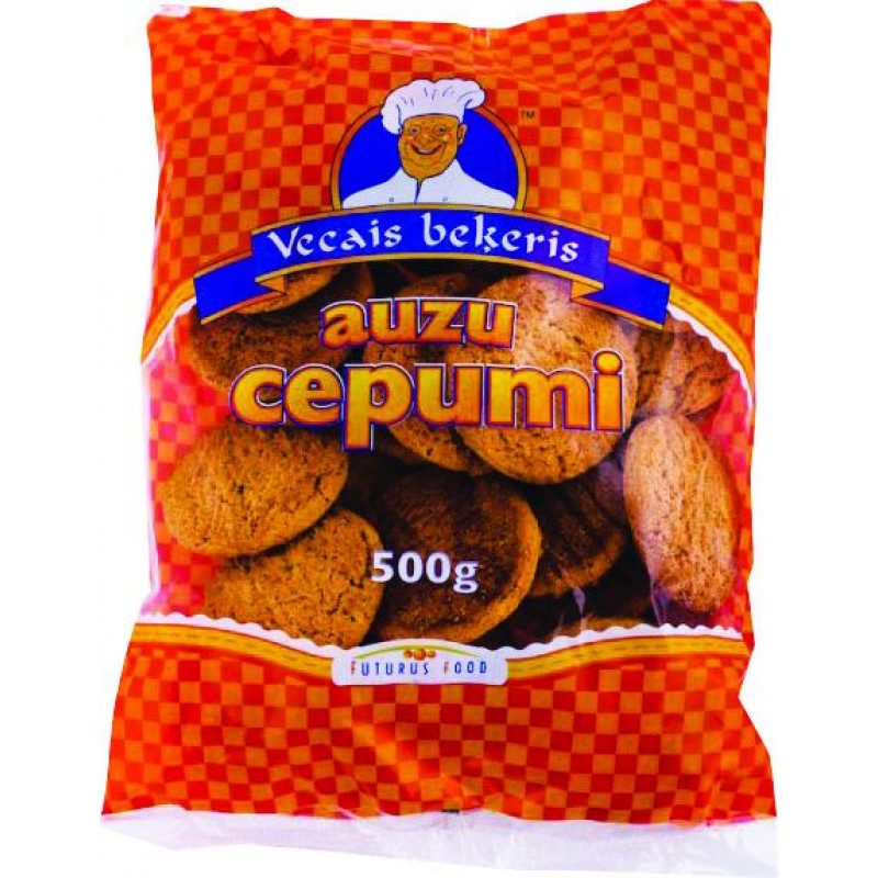 Auzu cepumi, fasēti, 500 g