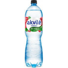 Dzeramais ūdens  AKVILE ar granātābolu aromātu, viegli gāzēts, 1,5l . ( Gab. x 6 )