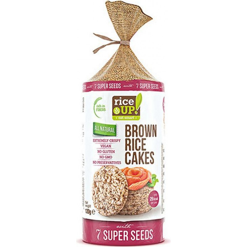 Brūno rīsu galetes RICE UP ar 7 super sēklām, 120g ( Gab. x 3 )