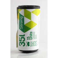 Atkritumu maisi SORTEX, tilpums 35 L, 15 gab., 30 mkr, melni, LDPE, 50 x 60 cm ( Gab. x 2 )