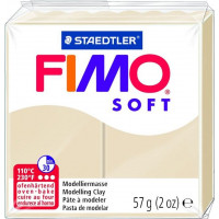 Cietējoša modelēšanas masa FIMO SOFT, 57 g, bēšā krāsa (Sahara sand) ( Gab. x 2 )