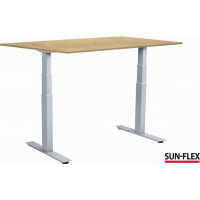 Regulējama augstuma rakstāmgalds SUN-FLEX  ADAPT VI,(600706+650906) 2 motors, bērza, 160x80 cm