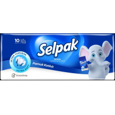 Kabatlakatiņi SELPAK Classic, 4 sl., baltā krāsā, 10 gab/iepak.