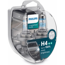 Philips Autospuldzes PHILIPS H4 55W X-treme Vision Pro150, 2gab.