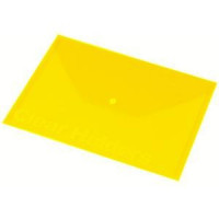 EG Mape ar pogu A4 Focus,  Panta Plast,  caurspīdīgi dzeltena
