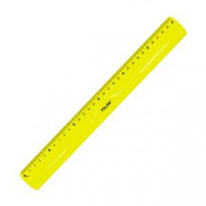 Lineāls 30cm,  elastīgs,  dzeltena krāsa,  Milan