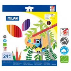 Zīmuļi krāsainie 24 krāsas Milan