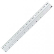 Lineāls 30cm alumīnija ar gumijas joslu GR-114-30  GRAND