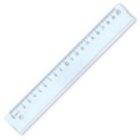 GR Lineāls 20cm caurspīdīgs GRAND