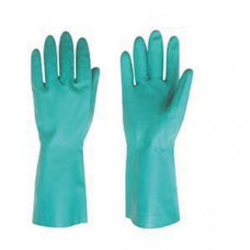 Cimdi Super Nitrile ar kokvilnas oderi,  L izmērs,  33cm,  zaļi