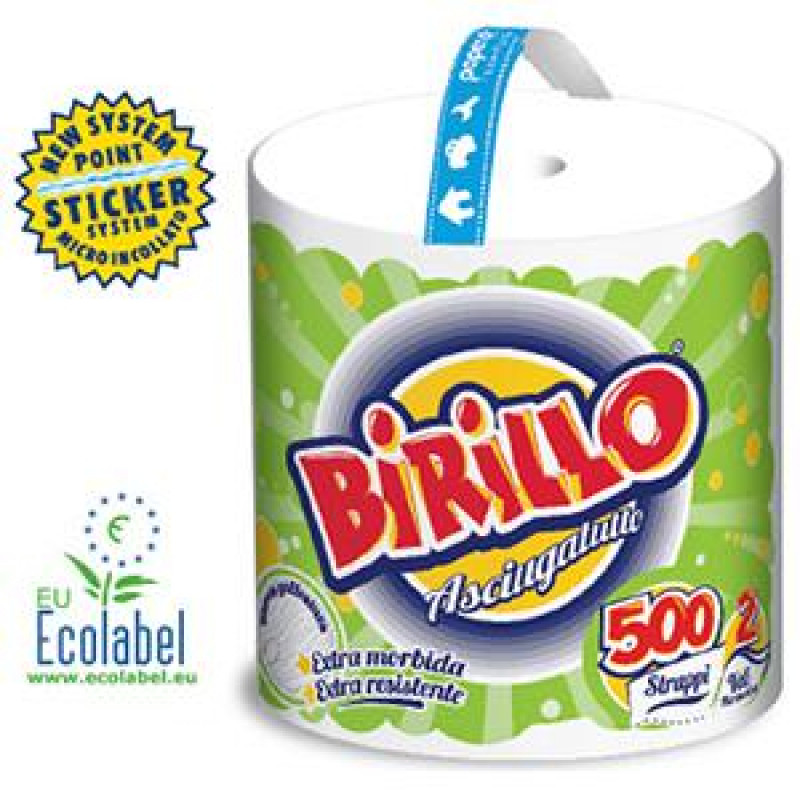 Dvieļi BIRILLO,  110m,  2 slāņi,  celluloze,  balti