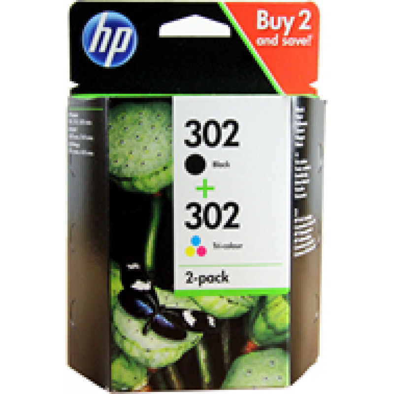 Hewlett-Packard HP Ink No.302 Black + Color (X4D37AE)