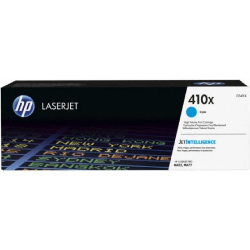 Hewlett-Packard HP Cartridge No.410X Cyan HC (CF411X)