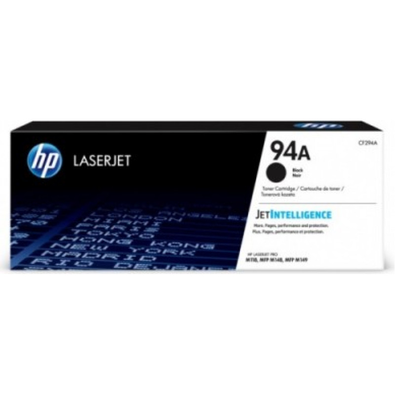 Hewlett-Packard HP 94A Black Original LaserJet Toner Cartridge (CF294A)